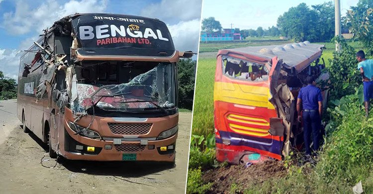 ফাঁকা সড়কে দুই বাসই চলছিল দ্রুতগতিতে, চালকদের চোখেও ছিল ঘুম: পুলিশ